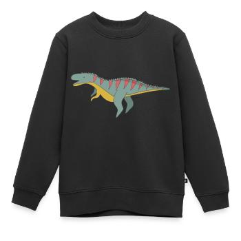 Dinosaurier Dino - Kinder Premium Organic Sweatshirt - Schwarz - Vorne - AI Model Kid Female (0cm)