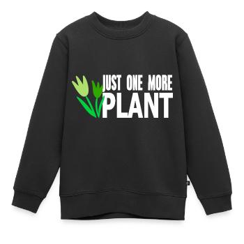 Juste une plante de plus Obsession de jardinage amusante - Sweat Premium enfant bio - noir - Devant - AI Model Kid Female (0cm)