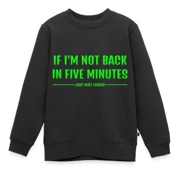 Witzige Sprüche cool Teen Teenager Teenie Teens - Kinder Premium Organic Sweatshirt - Schwarz - Vorne - AI Model Kid Female (0cm)