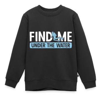 Apnoetaucher Freitaucher Taucher - Kinder Premium Organic Sweatshirt - Schwarz - Vorne - AI Model Kid Female (0cm)