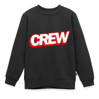 Conception de l’équipage - Sweat Premium enfant bio - noir - Devant - AI Model Kid Female (0cm)
