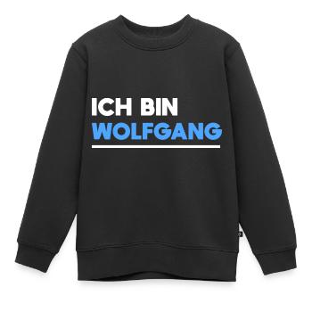 Wolfgang Name Spruch für stolze Wolfgangs - Kinder Premium Organic Sweatshirt - Schwarz - Vorne - AI Model Kid Female (0cm)