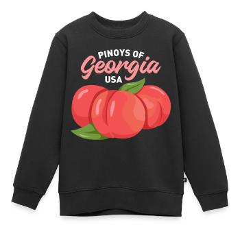 Georgia Fil-Am Design pour Proud Pinoys - Sweat Premium enfant bio - noir - Devant - AI Model Kid Female (0cm)
