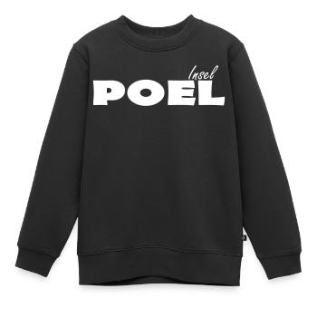 Île de Poel - Sweat Premium enfant bio - noir - Devant - AI Model Kid Female (0cm)