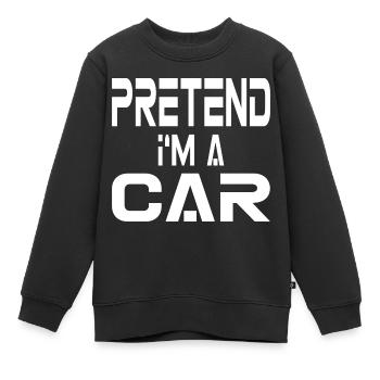 Ich bin ein Auto schnelles Halloween Kostüm - Kinder Premium Organic Sweatshirt - Schwarz - Vorne - AI Model Kid Female (0cm)