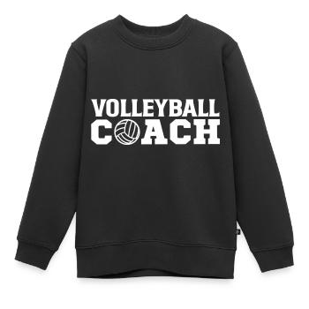 Volleyball Volleyballer Beach Volleyball Spieler - Kinder Premium Organic Sweatshirt - Schwarz - Vorne - AI Model Kid Female (0cm)