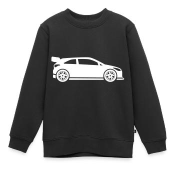 Auto Rennfahrer - Kinder Premium Organic Sweatshirt - Schwarz - Vorne - AI Model Kid Female (0cm)