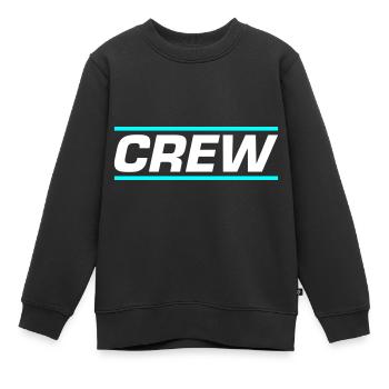 Conception de l’équipage - Sweat Premium enfant bio - noir - Devant - AI Model Kid Female (0cm)