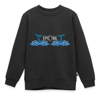 Meeressäuger für Orca-Beobachtung und Buckelwal - Kinder Premium Organic Sweatshirt - Schwarz - Vorne - AI Model Kid Female (0cm)