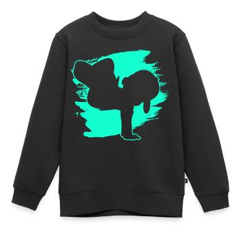Breakdancer Breakdancing Junge - Kinder Premium Organic Sweatshirt - Schwarz - Vorne - AI Model Kid Female (0cm)
