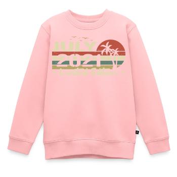 3. Juli Jubiläum Geboren 2021 Vibe - Kinder Premium Organic Sweatshirt - Rosa - Vorne - AI Model Kid Female (0cm)