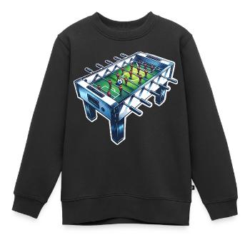 Tischkicker Tischfußball - Kinder Premium Organic Sweatshirt - Schwarz - Vorne - AI Model Kid Female (0cm)
