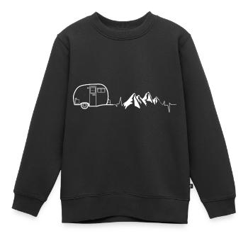 Wohnmobil - Kinder Premium Organic Sweatshirt - Schwarz - Vorne - AI Model Kid Female (0cm)