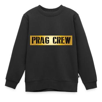 Prag Crew - Kinder Premium Organic Sweatshirt - Schwarz - Vorne - AI Model Kid Female (0cm)
