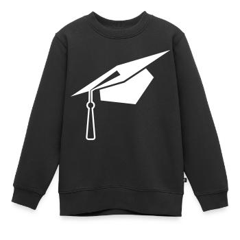 Student symbol - Kinder Premium Organic Sweatshirt - Schwarz - Vorne - AI Model Kid Female (0cm)