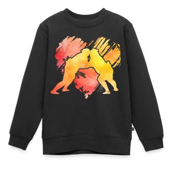 Sumo - Kinder Premium Organic Sweatshirt - Schwarz - Vorne - AI Model Kid Female (0cm)