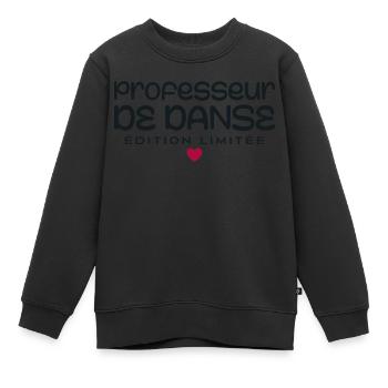 Professeur de danse - Sweat Premium enfant bio - noir - Devant - AI Model Kid Female (0cm)