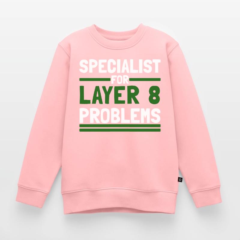 Computer Computer Work Funny Sayings Layer 8 Kids Premium Organic Sweatshirt