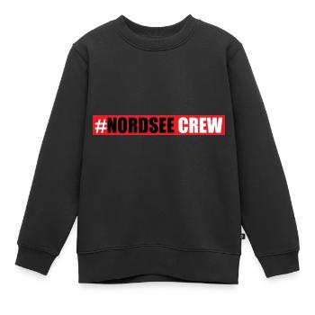 Équipage de la mer du Nord - Sweat Premium enfant bio - noir - Devant - AI Model Kid Female (0cm)