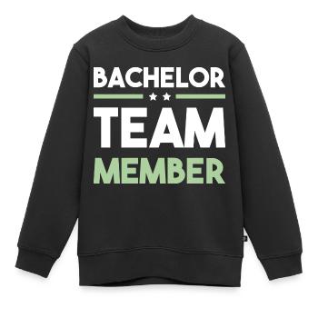 Bachelor Team - Kinder Premium Organic Sweatshirt - Schwarz - Vorne - AI Model Kid Female (0cm)