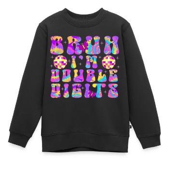 10ème Anniversaire Fille Idée Cadeau Dix Ans - Sweat Premium enfant bio - noir - Devant - AI Model Kid Female (0cm)