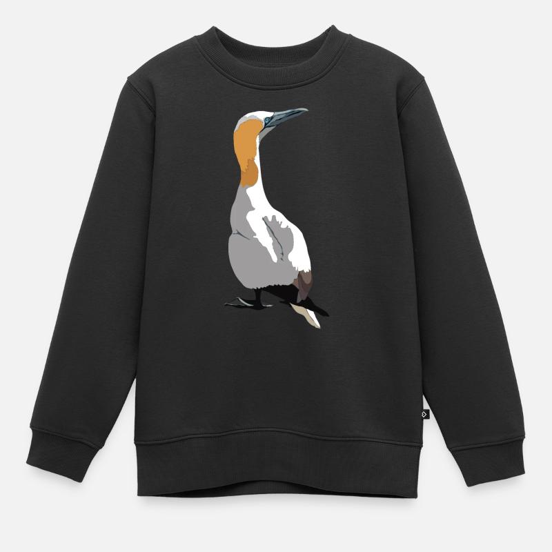 Basstölpel - Kinder Premium Organic Sweatshirt - Schwarz