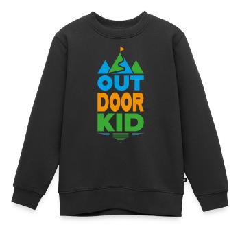 les enfants - Sweat Premium enfant bio - noir - Devant - AI Model Kid Female (0cm)