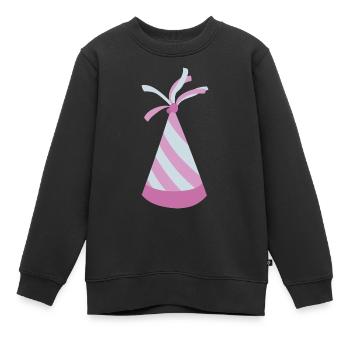Chapeau de fête - Sweat Premium enfant bio - noir - Devant - AI Model Kid Female (0cm)