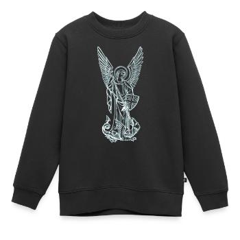 Michel Archange - Sweat Premium enfant bio - noir - Devant - AI Model Kid Female (0cm)