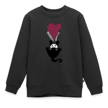 Tearing Love -Gold Bud - Sweat Premium enfant bio - noir - Devant - AI Model Kid Female (0cm)
