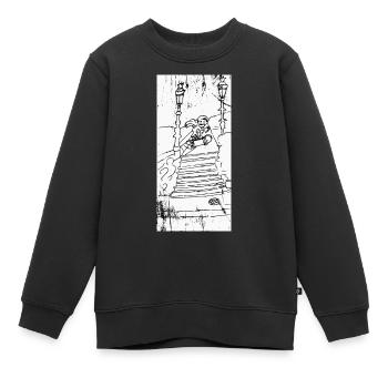 Skate Contest an der Brücke der Liebe Annecy 74 - Kinder Premium Organic Sweatshirt - Schwarz - Vorne - AI Model Kid Female (0cm)