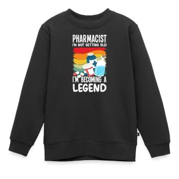 Retro Wird Nicht Alt Legende Apothekerin Apotheke - Kinder Premium Organic Sweatshirt - Schwarz - Vorne - AI Model Kid Female (0cm)