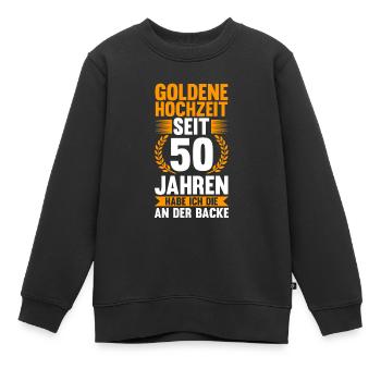 50 Jahre Ehe Ehemann Goldene Hochzeit Geschenk - Kinder Premium Organic Sweatshirt - Schwarz - Vorne - AI Model Kid Female (0cm)