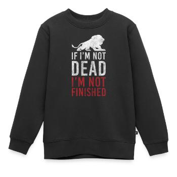 König Safari Rudel - Kinder Premium Organic Sweatshirt - Schwarz - Vorne - AI Model Kid Female (0cm)