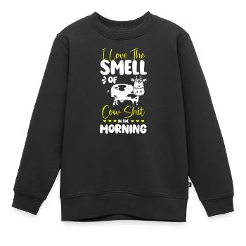 Rind Landwirt Vieh Nutztier - Kinder Premium Organic Sweatshirt - Schwarz - Vorne - AI Model Kid Female (0cm)