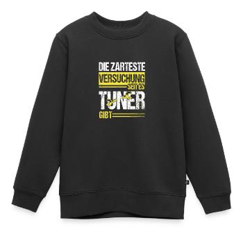 Die zarteste versuchung seit es Tuner gibt - Kinder Premium Organic Sweatshirt - Schwarz - Vorne - AI Model Kid Female (0cm)