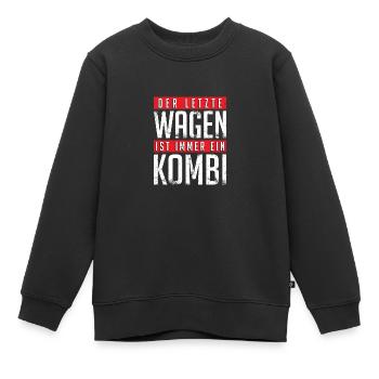Der letzte Wagen ist immer ein Kombi - Kinder Premium Organic Sweatshirt - Schwarz - Vorne - AI Model Kid Female (0cm)