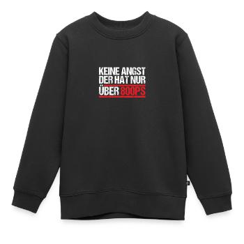 Keine Angst der hat nur über 800 PS - Kinder Premium Organic Sweatshirt - Schwarz - Vorne - AI Model Kid Female (0cm)