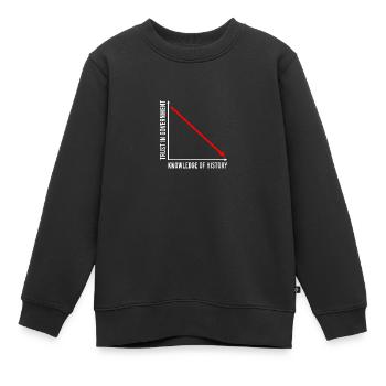Confiance républicaine dans la connaissance du gouvernement - Sweat Premium enfant bio - noir - Devant - AI Model Kid Female (0cm)
