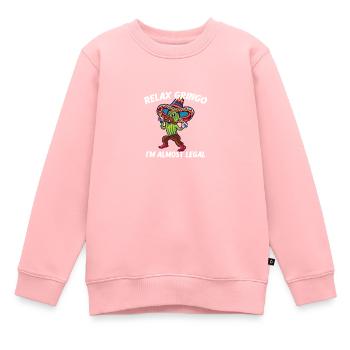 Relax Gringo Je suis presque légal - Drôle mexicain - Sweat Premium enfant bio - rose - Devant - AI Model Kid Female (0cm)