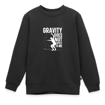 Équipement de slackline d’intérieur Slackliner Swing Set - Sweat Premium enfant bio - noir - Devant - AI Model Kid Female (0cm)
