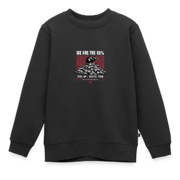 Le choc des classes rebelles résiste à la résistance - Sweat Premium enfant bio - noir - Devant - AI Model Kid Female (0cm)