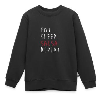 Danseuse de salsa Danseuse - Sweat Premium enfant bio - noir - Devant - AI Model Kid Female (0cm)