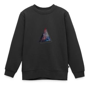 triangle space - Kinder Premium Organic Sweatshirt - Schwarz - Vorne - AI Model Kid Female (0cm)