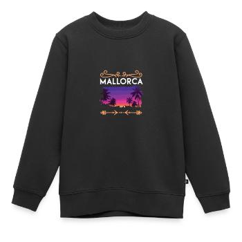 Mallorca - Kinder Premium Organic Sweatshirt - Schwarz - Vorne - AI Model Kid Female (0cm)