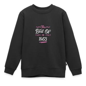 1953 best of - Kinder Premium Organic Sweatshirt - Schwarz - Vorne - AI Model Kid Female (0cm)