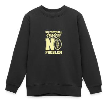 saison de football - Sweat Premium enfant bio - noir - Devant - AI Model Kid Female (0cm)