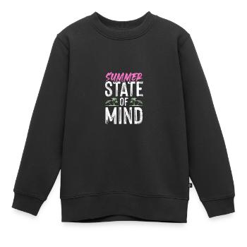 été été - Sweat Premium enfant bio - noir - Devant - AI Model Kid Female (0cm)