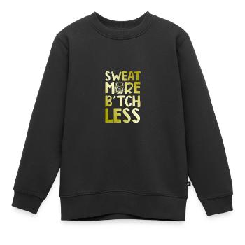 aptitude à la transpiration - Sweat Premium enfant bio - noir - Devant - AI Model Kid Female (0cm)