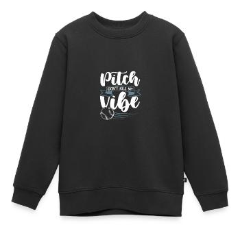 baseball vibe - Kinder Premium Organic Sweatshirt - Schwarz - Vorne - AI Model Kid Female (0cm)